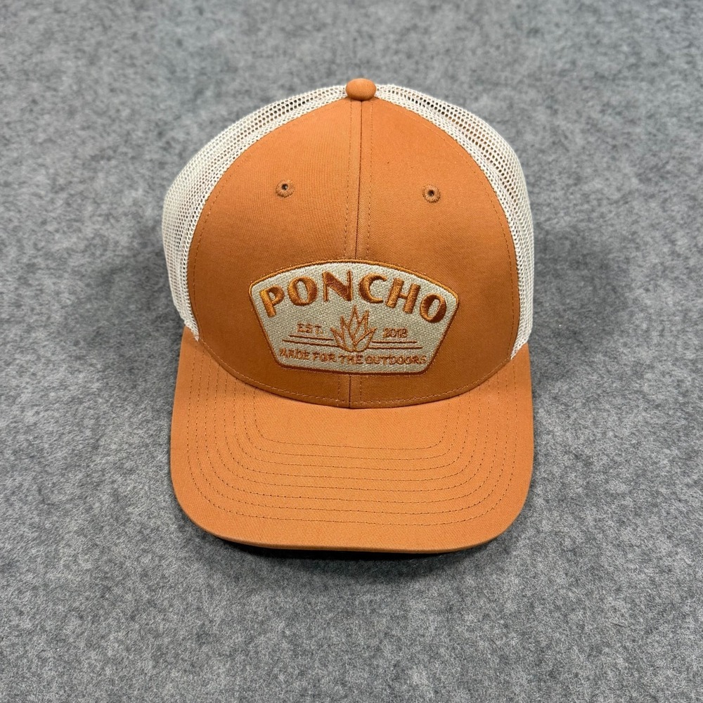 Poncho Outdoors Agave Tan Original Mesh-Back Truckers Hat Cap Men's One Size